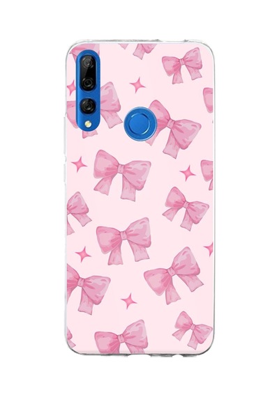 Honor 9x Uyumlu Pembe Fiyonklar Baskılı Silikon Kılıf