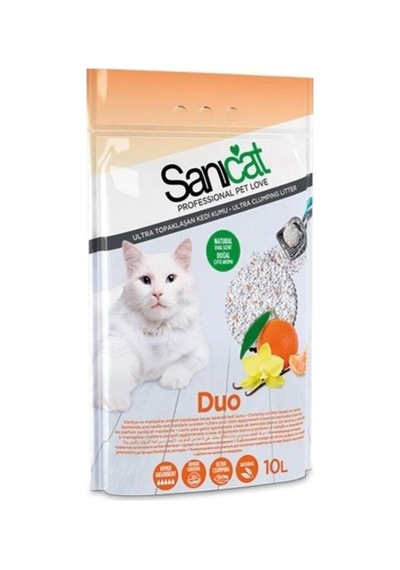 Tozsuz Vanilyalı Mandalina Aromalı Doğal Kedi Kumu 10 Lt X 2 Adet