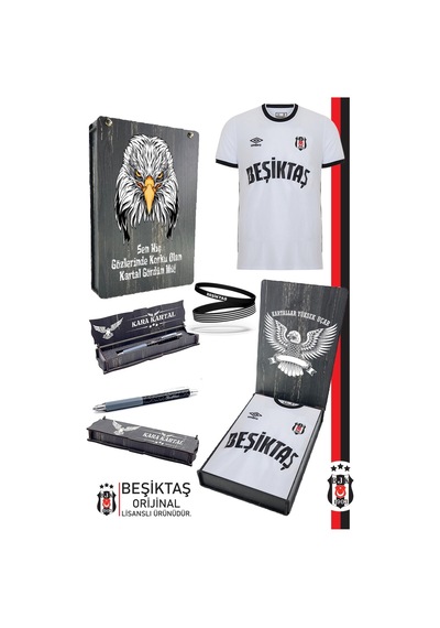 Beşiktaş Orijinal Lisanslı Nostalji Beyaz Çocuk Forma + Bileklik + Uçlu Kalem Set Hediyelik Ahşap Kutulu Beyaz - Kırmızı - Sarı Beşiktaş Orijinal Lisanslı Nostalji Beyaz Çocuk Forma + Bileklik + Uçlu Kalem Set Hediyelik Ahşap Kutulu Beyaz - Kırmızı - Sarı