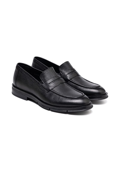 Black Porto Klasik Ayakkabı Erkek Ka-26y-f3003 John May Formal Shoe Siyah