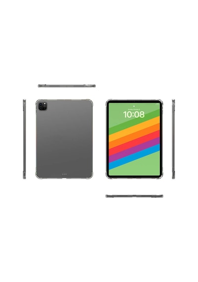 Apple Uyumlu iPad Pro 11 İnç M4 2024 Kılıf Darbelere Dayanıklı Şeffaf Kapak A2836 A2837 A3006