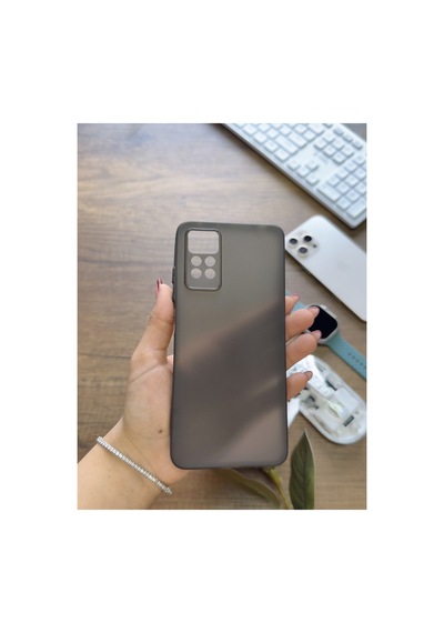 Redmi Note 11 Pro 4g Uyumlu Süper İnce Mat Ultra Thin Silikon Kılıf Buzlu Siyah