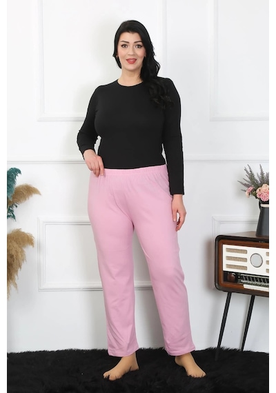 Mtm My The Mall Kadın Büyük Beden Pembe Tek Alt Pijama Pembe