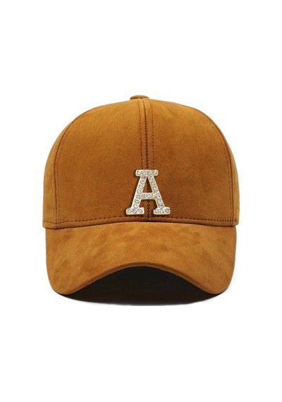 Twingold İsme Özel Süet Kep Şapka - Ab01013 - Camel Camel
