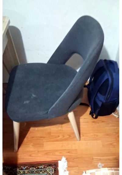 6lıset Jakarlı Sandalye Kılıfı Yaslanma Yeri Oval Özelkesim-pudra
