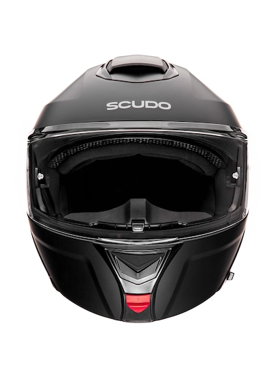 Scudo U1 Ece 22.06 Sertifikalı Modüler Çene Açılır Güneş Vizörlü Motosiklet Kaskı Mat Siyah