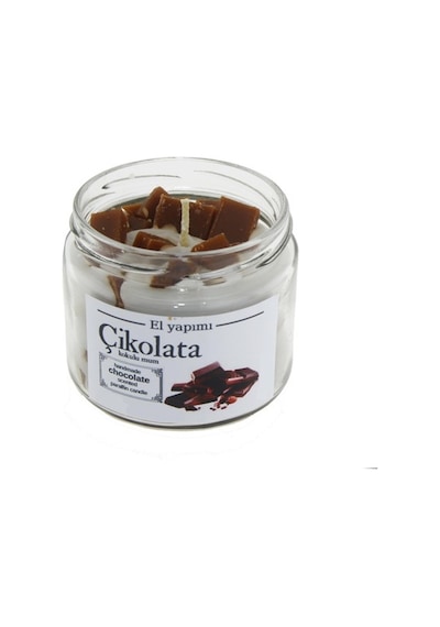 Mum Çikolata Kokulu 400Gr Cam Kavanozda