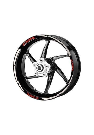 Deeb Honda Cbr Jant Şeridi Reflektif Beyaz Kırmızı Model S