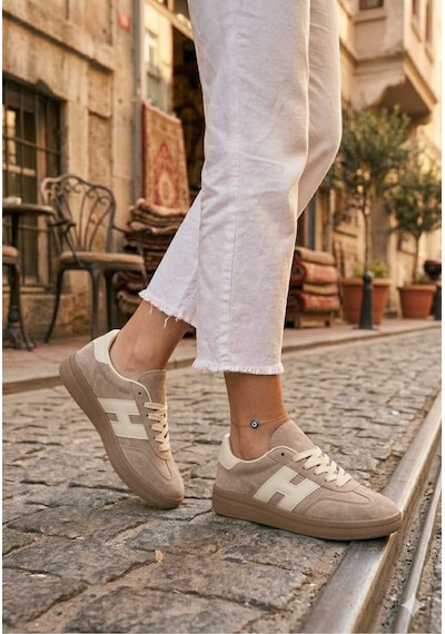 Mcdark Kadın Vizon Süet Sneaker Ayakkabı