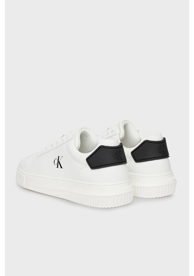 Calvin Klein Erkek Ayakkabı Ym0ym01296 01w Beyaz-siyah Beyaz-siyah