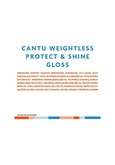 Cantu Weightless Isı Koruyucu Ve Parlaklık Veren Saç Serumu - Dalgalı Ve Kıvırcık Saçlar 100 Ml