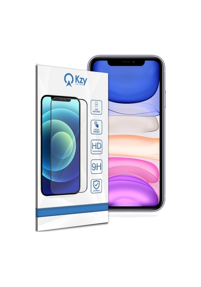 Apple Uyumlu   iPhone 11 ile Tam Kaplayan Temperli Cam Ekran Koruyucu