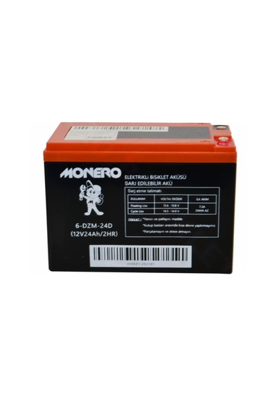 12v-24 Amper Yatık 185 105 130 Mm E-bıke Akü - Monero