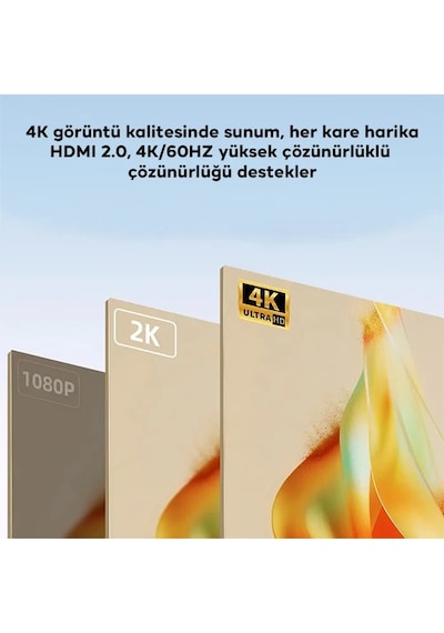 Ally Hdmı To Type-c 4k 60hz Mıknatıs Başlıklı Çevirici Otg Adaptör- 5775
