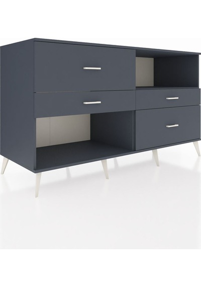 Kronos Konsol Tek Raflı 4 Çekmeceli 176x59x99 Antrasit-antrasit Antrasit-antrasit Kronos Konsol Tek Raflı 4 Çekmeceli 176x59x99 Antrasit-antrasit Antrasit-antrasit