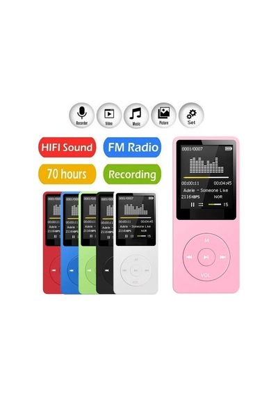 8gb Dahili Hafızalı Bluetoothlu Mp3-mp4 Çalar Fm Radio Dahili Hoparlör Ekranlı Müzik Çalar