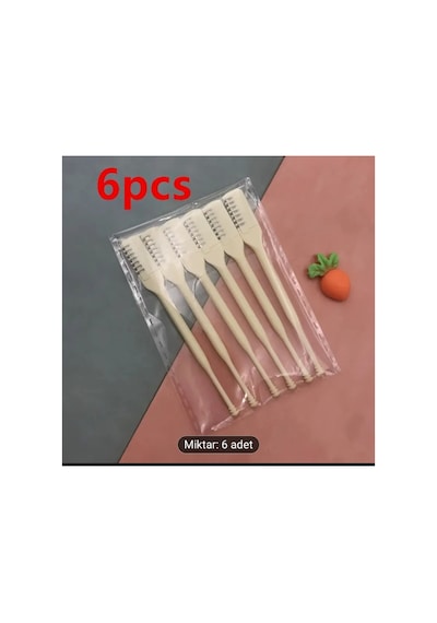 Yıwu 6 Adet Manuel Burun Kılı Makası - 360 Dönen Bıçaklar, Ergonomik Sap, Dayanıklı Plastik