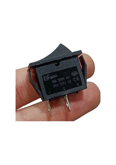 Ic-114 Tekli Dar Işıksız Anahtar On-off 2p Siyah