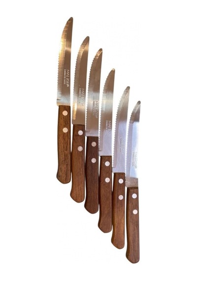 Esonez Mrb Art914 Ahşap Saplı Et Bıçağı 6'lı