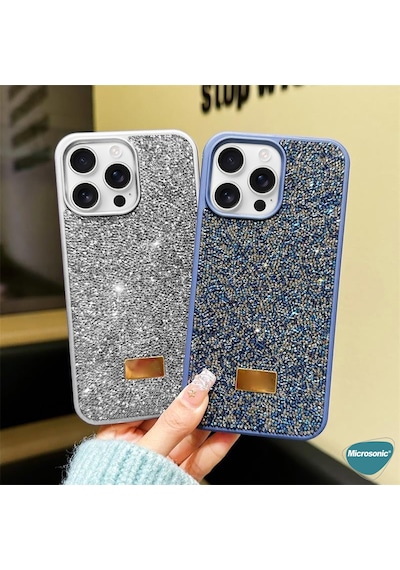Microsonic Apple iPhone Uyumlu 15 Kılıf Cosmic Shine Siyah -