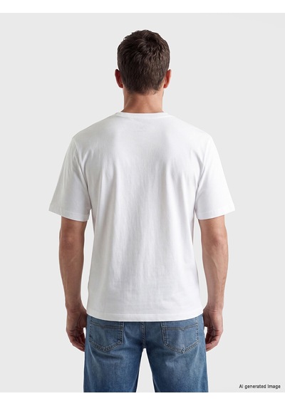Lcwaıkıkı Classic Beyaz Slim Fit %100 Pamuk Erkek Tişört