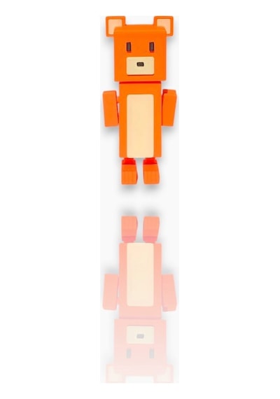 Super Adventure Bears - Ayı , Baaren Ve Şika Kaliteli Loy3d 9 Cm Turuncu