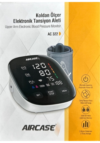 Aırcase Koldan Ölçer Tansiyon Aleti Ac 322