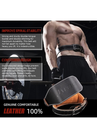 Hakiki Deri Ağırlık Kaldırma Kemeri Erkekler İçin Spor Ağırlık Kemeri Bel Sırt Desteği Powerlifting Halter Ağ