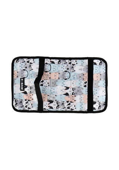 Multi Kalem Kutusu 4 Şeffaf Fermuarlı Bölüm Roll Case Cats Karışık