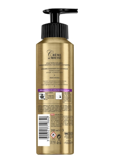 L'Oreal Paris Elnett Creme de Mousse Belirgin ve Dolgun Bukleler için Saç Köpüğü 200 ML