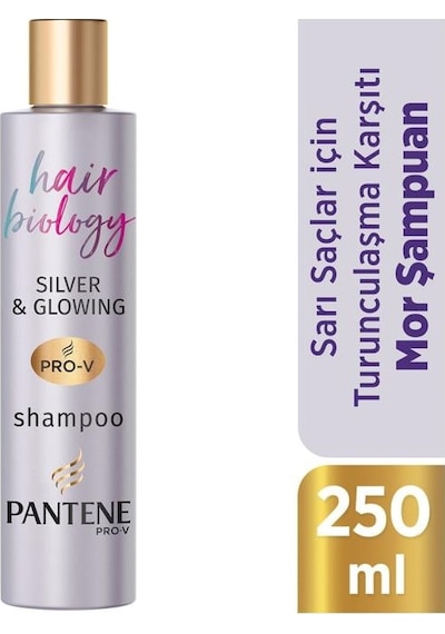 Pantene Hair Biology Turunculaşma Karşıtı Silver - Mor Şampuan 250 ML