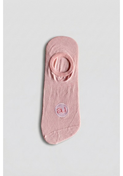 Allunique Penye Pamuk 6'lı Pembe Beyaz Asorti Görünmez Sneaker Çorap Açık Pembe - Beyaz
