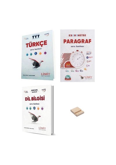 Limit Tyt Türkçe Paragraf Ve Dil Bilgisi Soru Bankası 3lü Set + Telefon Standı