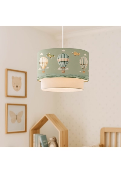 Homing Balonlu Çocuk Odası Sarkıt Pastel Yeşil 241830