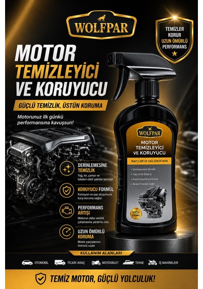 Motor Temizleyici Ve Koruyucu
