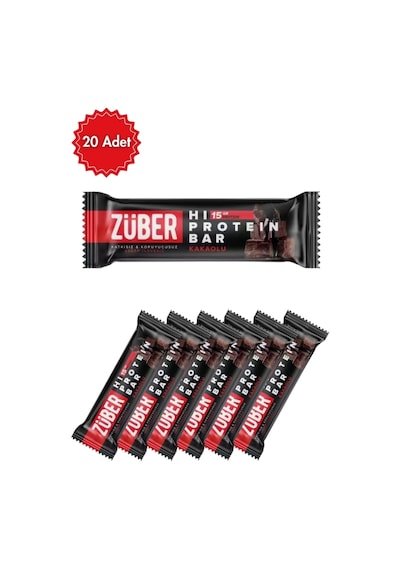 Züber Glutensiz Kuru Meyveli Kuru Yemişli Kakaolu Protein Bar 45 G X 20 Adet Diğer