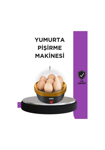 7 Yumurta Kapasiteli Buharlı Yumurta Pişirme Cihazı Sesli Uyarılı Çok Renkli