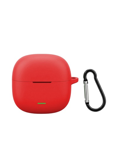 Redmi Buds 8 Active Uyumlu Kılıf Askılı Mat Silikon Ürün Kulaklık Değildir Kırmızı