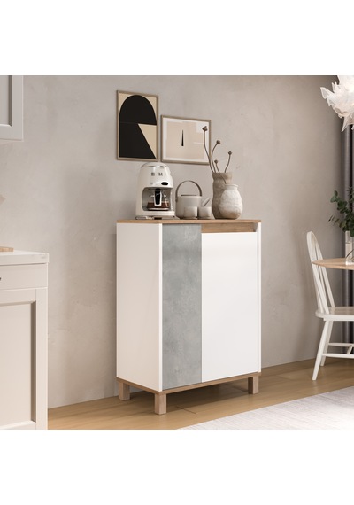 Robin Home Alaska Çok Amaçlı Dolap Mutfak Kiler Erzak Banyo Dolabı 97cm Sepet-beyaz-taş Beyaz Robin Home Alaska Çok Amaçlı Dolap Mutfak Kiler Erzak Banyo Dolabı 97cm Sepet-beyaz-taş Beyaz