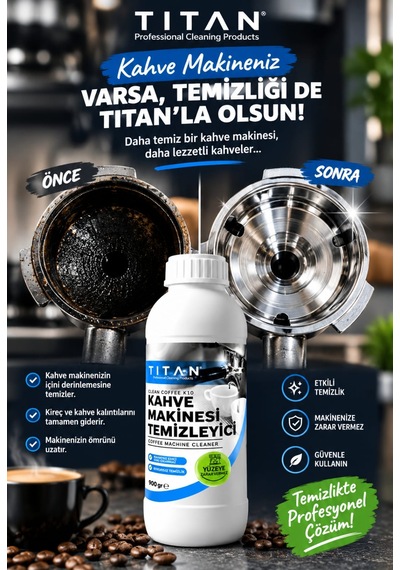 Tıtan Clean Coffee K10 900 G Kahve Makinesi Temizleyici