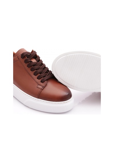 Dgn Leo Erkek Sneakers Ayakkabi Taba Antik Beyaz