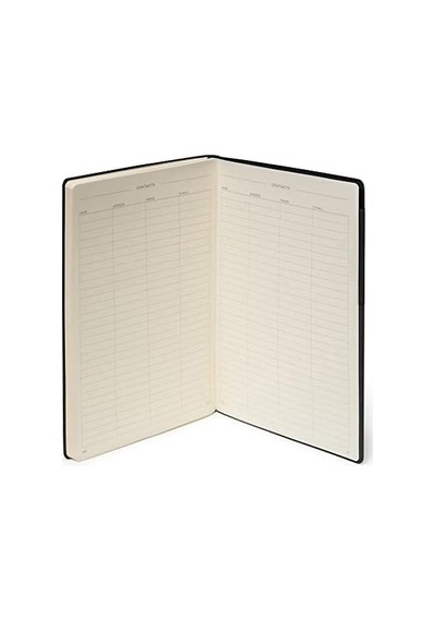 Bindungen Mynot00 Notizbuch, 17 X 24 Cm 17 X 24 Cm Schwarz 103 Ivory