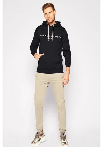 Tommy Hilfiger Kapşonlu Sweatshirt Siyah