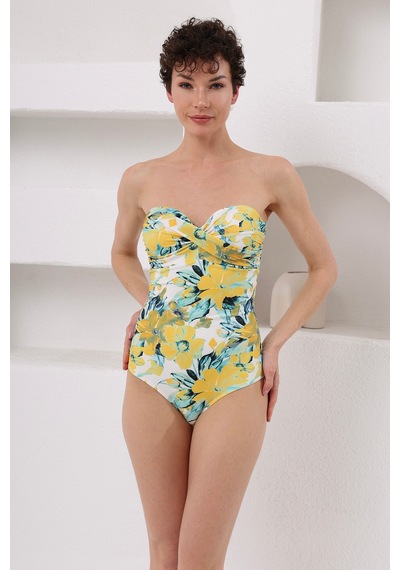 Lapıeno Kaplı Straplez Mayo 4161 Flora