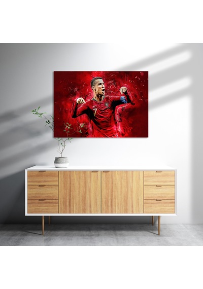 Cakasepetim Cristiano Ronaldo 7 Numaralı Forma Görseli Ahşap Mdf Tablo