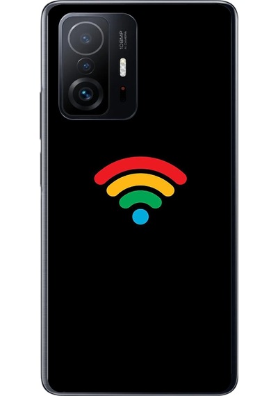 Xiaomi Mi 11 T-11 T Pro Uyumlu Wifi Simgesi Baskılı Silikon Kılıf Renkli