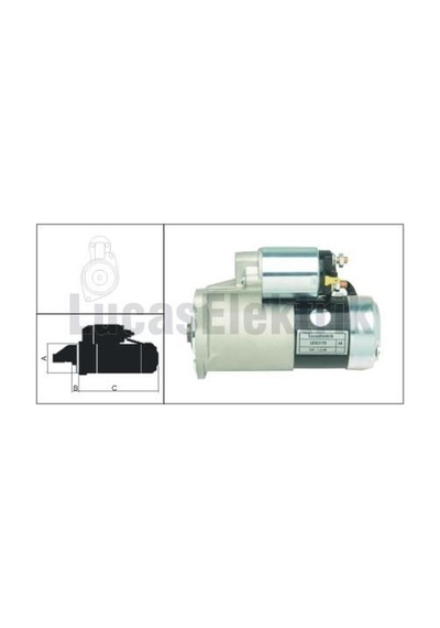 Nissan Mars Motoru 12v / 1,4kw / 9dis Nissan Forklıft - Lucas Les0170