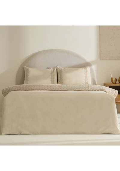 Karaca Home Nuvia Güpürlü Çift Kişilik Nevresin Takımı Bej Bej