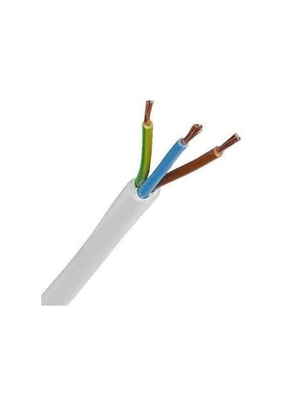 Öznur 3X4Mm Ttr Kablo Beyaz 1 Metre