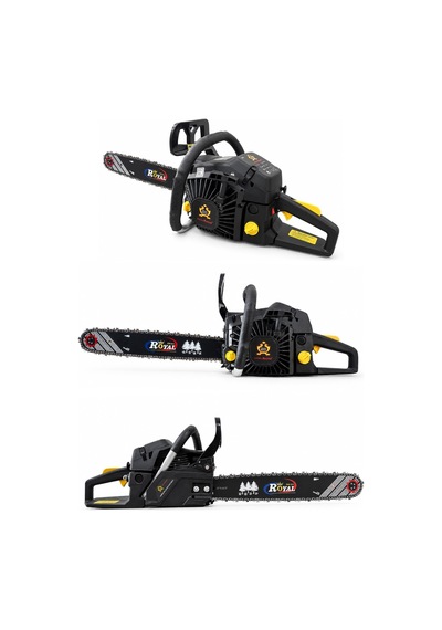Öm-ka Royal RG5200 52CC Çift Egzozlu Motorlu Testere 51 CM Kama 3.6 HP Benzinli Ağaç Kesme Makinesi